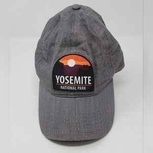 YOSEMITE NATIONAL PARK 100% COTTON GREY BASEBALL HAT UNISEX TRAVEL TOURIST